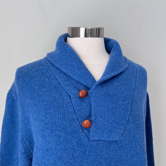 NEW J McLaughlin Men’s Shawl Collar Buttons Wool Blend Grandpa Pullover Sweater - Picture 8 of 16